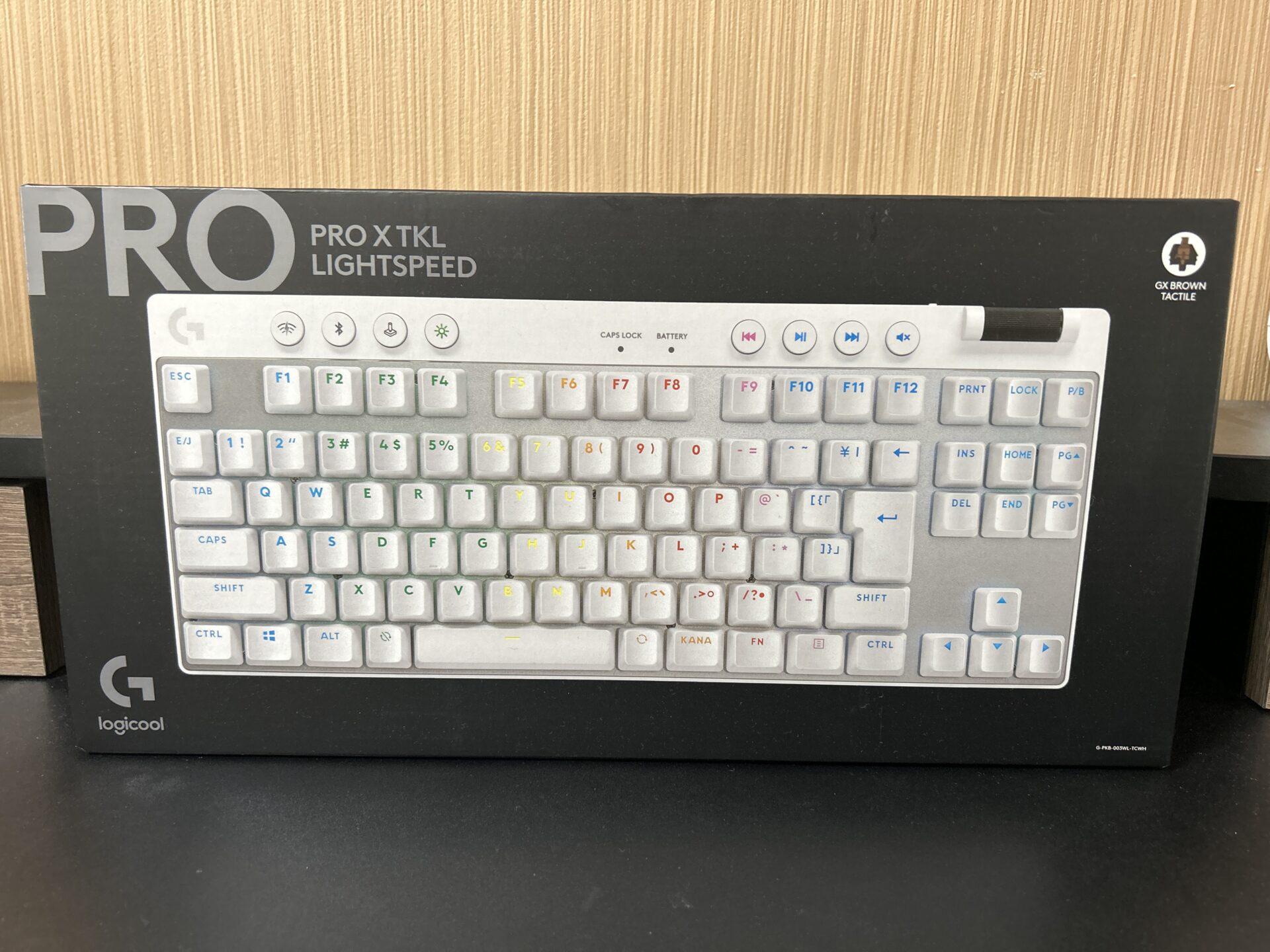 箱付属品ともにありLogicool G PRO X TKL LIGHTSPEED タクタイル軸